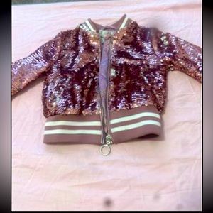 Baby girl 24 month pink sequined jacket